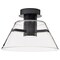 Nuvo Edmond, 14 Inch LED Semi Flush, Matte Black with Clear Glass 62/2063 - alternate 5